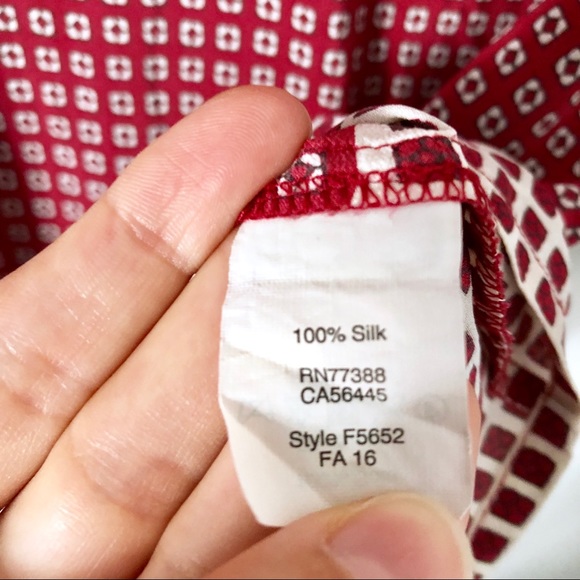 Madewell | silk premiere bow-back tee ascot tile - Picture 8 of 8